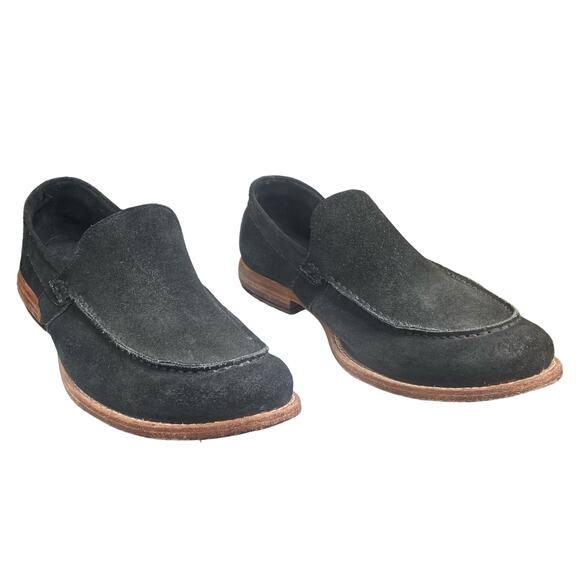 Frye Mens Grenson Green Grey Suede Slip On Loafers Size US 9.5 main image 6